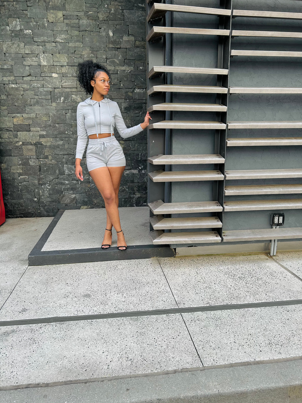 India Hoodie Short Set