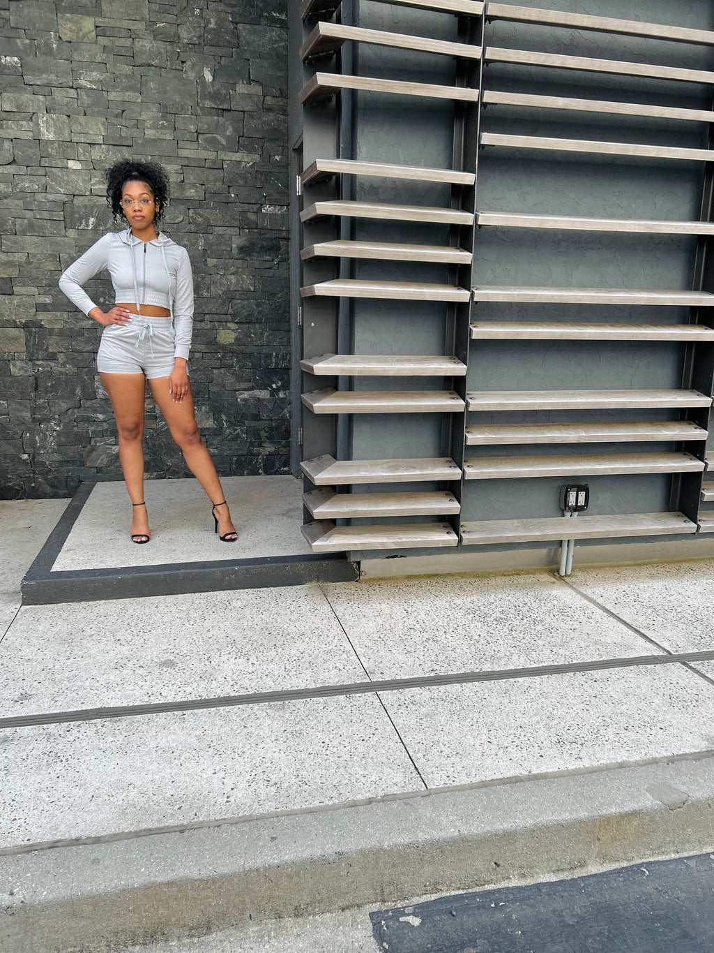 India Hoodie Short Set