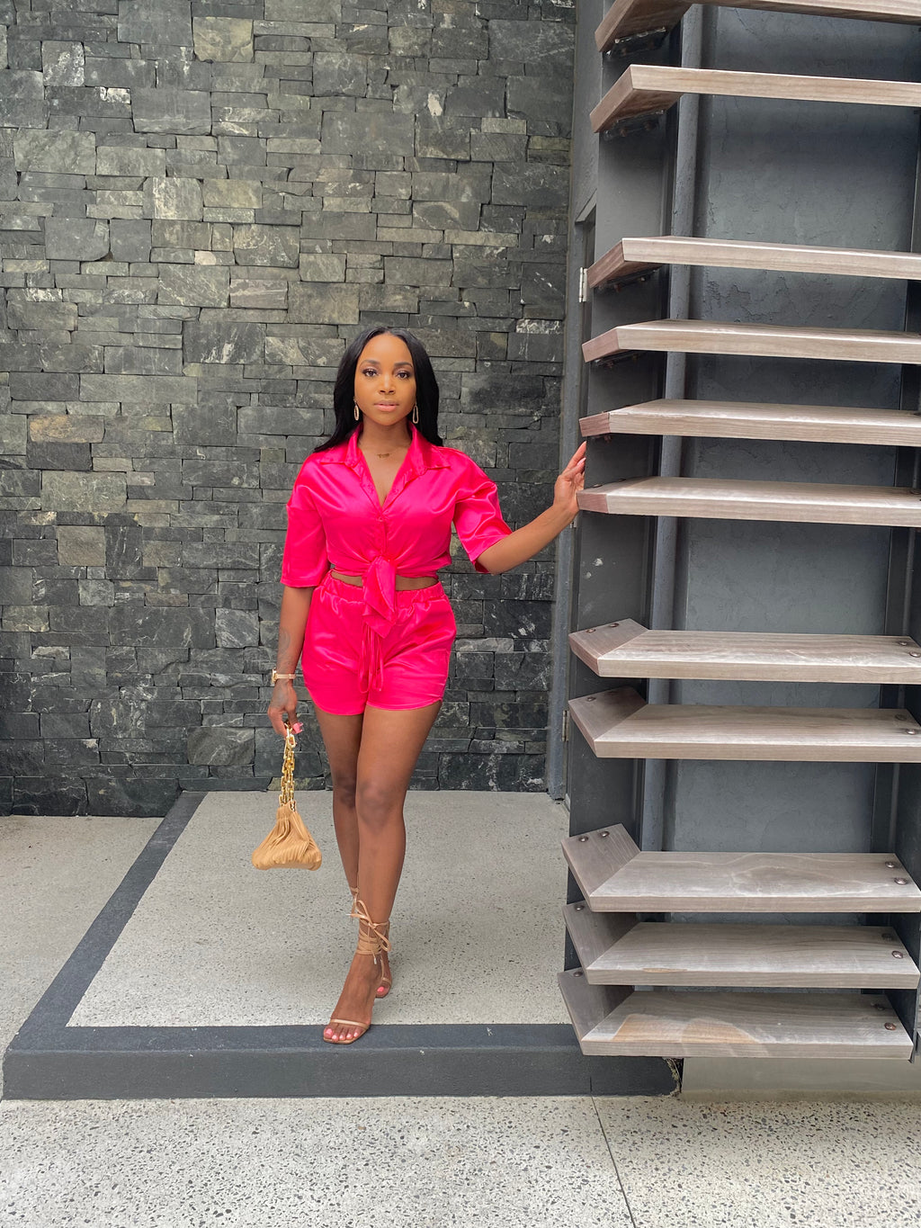 Casual Satin Set